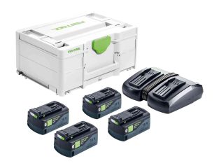 Festool Energy Set 4 x 5.0ah Batteries and DUO Charger 577137