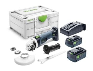 Festool 18v Cordless Angle Grinder AGC 18-125 5,0 EBI-Plus 577701