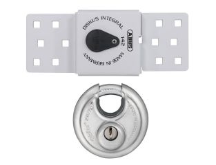 ABUS Mechanical 142 Series Sliding Door Van Lock & 26/70mm Diskus® Padlock ABU83978