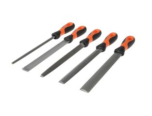 Bahco 1-477 Engineering File & Rasp Set, 5 Piece BAH47708