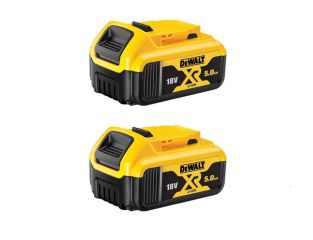 DEWALT 18v 5ah DCB184 XR Lithium-Ion Battery Twin Pack