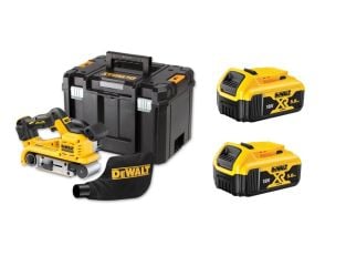 Dewalt 18v XR Cordless 75mm Belt Sander, Batteries and Case