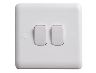 Deta Vimark Light Switch 2-Gang 2-Way DETVC1204