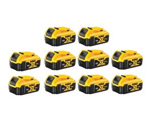 DeWALT DCB184 XR Slide Battery Pack 18V 5.0Ah Li-ion 10 Pack