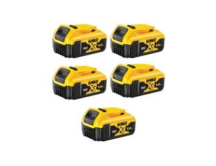 DeWALT DCB184 XR Slide Battery Pack 18V 5.0Ah Li-ion 5 Pack