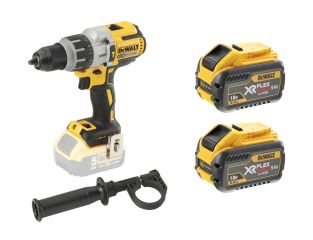 DeWALT DCD996 XR Brushless Combi Drill 18V with 2 x 9ah FlexVolt Battery