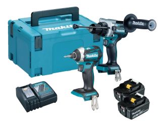 Makita 18v Brushless Twin Kit DTD154 & DHP486Z DLX2412TJ