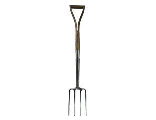 Faithfull Prestige Stainless Steel Digging Fork Ash Handle FAIPRESDFSS