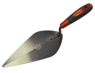 Faithfull London Pattern Brick Trowel Soft Grip Handle 10in FAISGTB10L