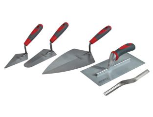 Faithfull Soft Grip Handle Trowel Pack 5 Piece FAISGTSET5