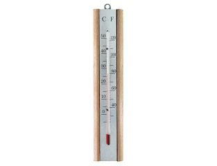 Faithfull Thermometer Wall Beech Silver 200mm FAITHBEECH