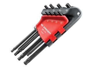 Facom Long Metric Head TORX Hex Key Set of 8 (TX10-TX45) FCM89SJP8A