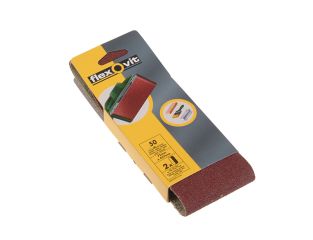 Flexovit Cloth Sanding Belt 457 x 75mm Assorted (Pack 6) FLV26784