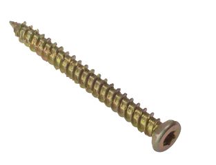 ForgeFix Concrete Frame Screw TORX® Compatible High-Low Thread ZYP 7.5 x 102mm Bag 10 FORCFS102G