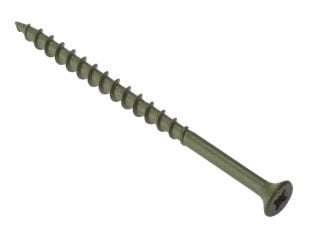 ForgeFix Decking Screw Pozi Compatible ST Green Anti-Corrosion 4.5 x 50mm Tub 1000 FORDS4550T