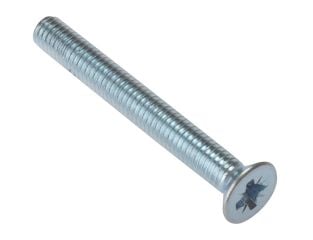 ForgeFix Machine Screw Pozi Compatible CSK ZP M5 x 40mm Bag 25 FORMSCSK540M