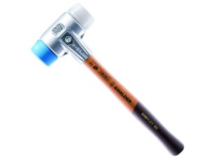 HALDER SIMPLEX MALLET WITH ALU HOUSING TPE-SOFT FACE WHITE PLASTIC INSERTS 40MM HA3117040