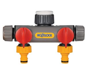 Hozelock 2-Way Tap Connector 1/2 - 1in BSP HOZ2252