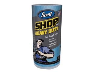 Kimberley Clarke SCOTT® Blue Heavy-Duty Shop Cloth Roll KCL32992B