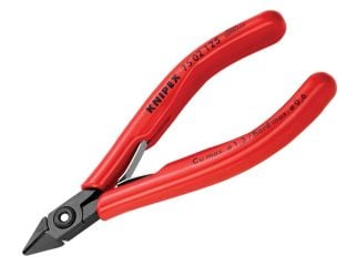 Knipex Electronic Diagonal Cut Pliers Extra Slim PVC Grip 125mm KPX7502125