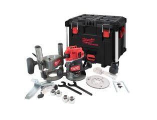 Milwaukee M18 18v Brushless 12mm Router Kit in PACKOUT Case FR12KIT-0P 4933493305