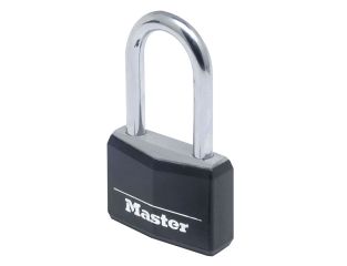 Master Lock Aluminium Black Vinyl Cover 40mm Padlock 4-Pin - 38mm Shackle MLK9140BLKLF