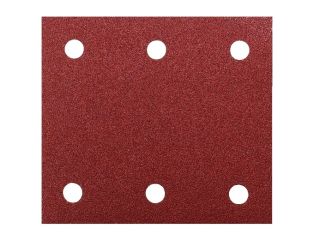 Makita Palm Sander Sheets Red 60 Grit x10 102x114mm P-33093