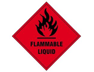 Scan Flammable Liquid SAV - 100 x 100mm SCA1850S