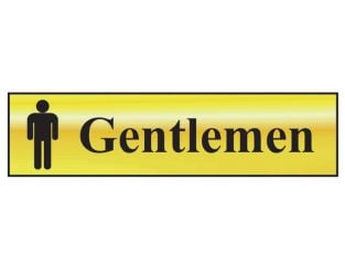 Scan Gentlemen - Polished Brass Effect 200 x 50mm SCA6003