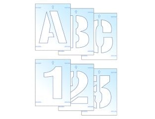 Scan Letter & Number Stencil Kit 25mm SCA9403