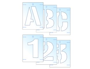 Scan Letter & Number Stencil Kit 50mm SCA9404