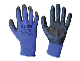 Scan Max. Dexterity Nitrile Gloves - L (Size 9) SCAGLODEXTL