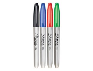 Sharpie® Fine Tip Permanent Marker Assorted (Pack 4) SHP1985858