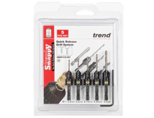 Trend Snappy 5 Piece Countersink Set SNAP/CS/SET