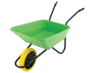 Walsall 90L Lime Polypropylene Wheelbarrow - Puncture Proof WALSHLMPPDD