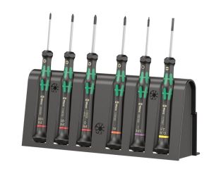 Wera 2050/6 Kraftform Micro Screwdriver Set, 6 Piece WER030181