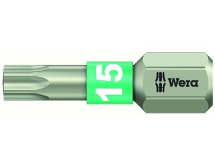 Wera 3867/1 TS TORX Torsion Stainless Insert Bit TX15 x 25mm WER071033