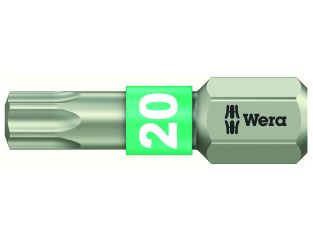 Wera 3867/1 TS TORX Torsion Stainless Insert Bit TX20 x 25mm WER071034