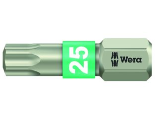 Wera 3867/1 TS TORX Torsion Stainless Insert Bit TX25 x 25mm WER071035