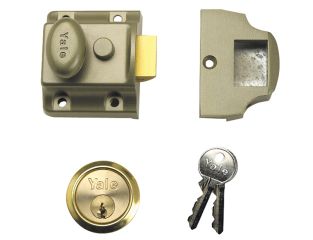 Yale Locks 706 Traditional Nightlatch 40mm Backset ENB Finish Box YAL706PB