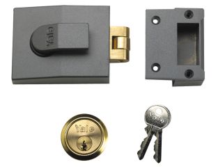 Yale Locks 81 Rollerbolt Nightlatch 60mm Backset DMG Finish Box YAL81DMGPB