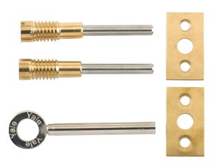 Yale Locks 8013 Dual Screw Window Lock Brass Finish Pack of 2 YALV80132PL