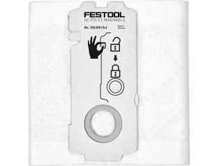 Festool Self Clean Filter Bag Mini Midi-2 5 Pack 204308