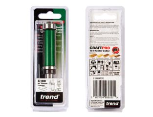 Trend Double guided trimmer 19.mm x 50mm C199X1/2TC