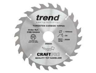 Trend Craft Saw Blade 184x30x24T CSB/18424A