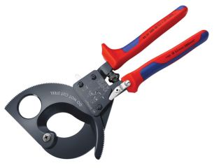 Knipex Cable Shears Ratchet Action Multi-Component Grip 280mm (11in) KPX9531280