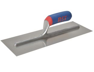 R.S.T. Plasterer's Finishing Trowel Stainless Steel Soft Touch Handle 14 x 4.3/4in RSTRTR14SSD