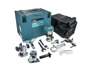 Makita 40V XGT 1/4" Router in Case with Bases RT001GZ16