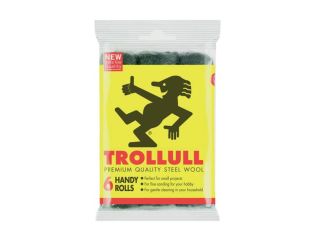 Trollull Handy Rolls Fine Steel Wool (Pack 6) TRO772015